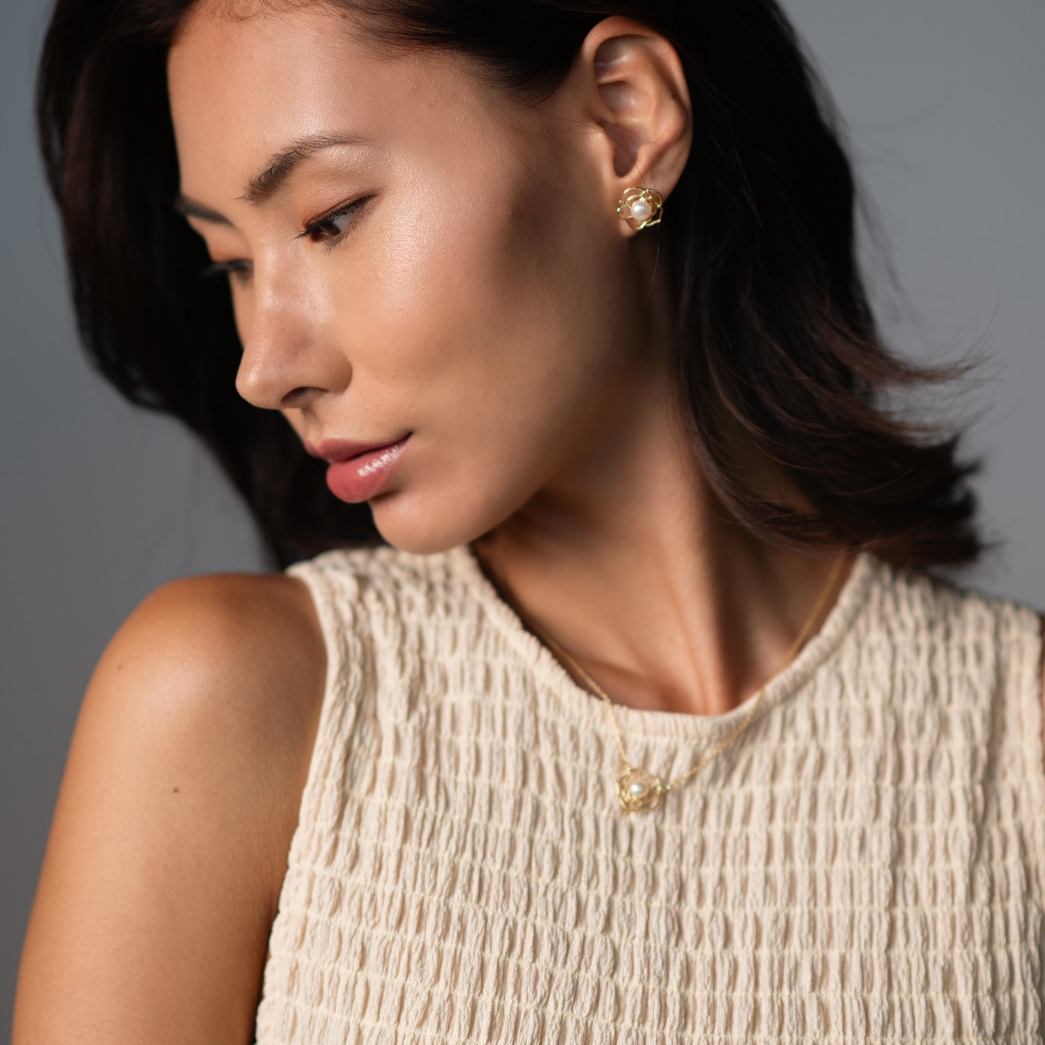 Flora Pearl Necklace フローラ パールイヤリング